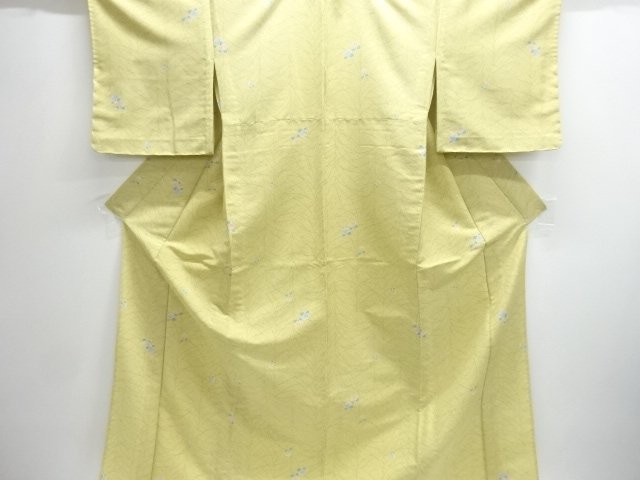 JAPANESE KIMONO / UNUSED HITOE KOMON / FLOWER & GRASS